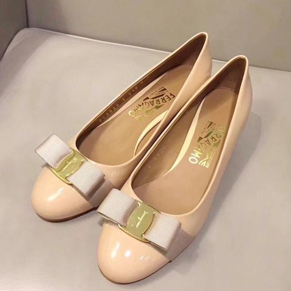 

женская обувь насосы круглый toe 3 .5cm середина пятки насоса помпа da donna vara bow pump обуви леди обувь мода chaussures de femmes luxury, Black