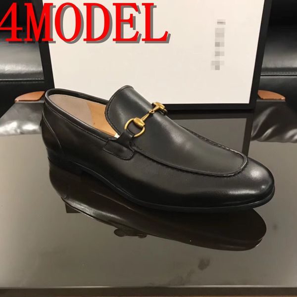 

leather formal luxurious wedding shoe men slip on office oxford shoes for men dress shoes classic business men's dress shoes, Black