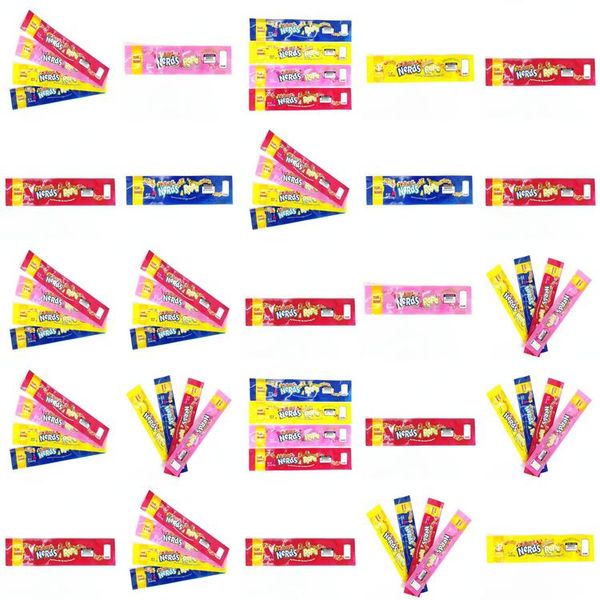 

2016 2020 empty medicated nerds rope packing bags 4 styles option polyester foil food package nerdsrope gummy candy bag smell proof from dda