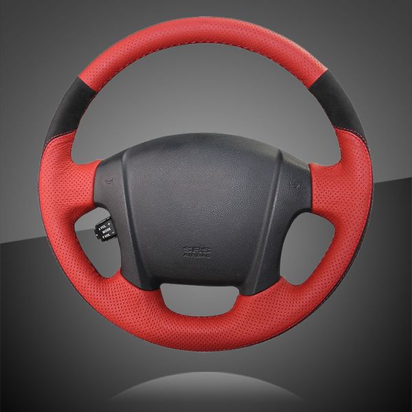 

car steering wheel covers for kia sportage 2 2005-2010 2009 sportage hand covers stitched auto braid on the steering wheel cover