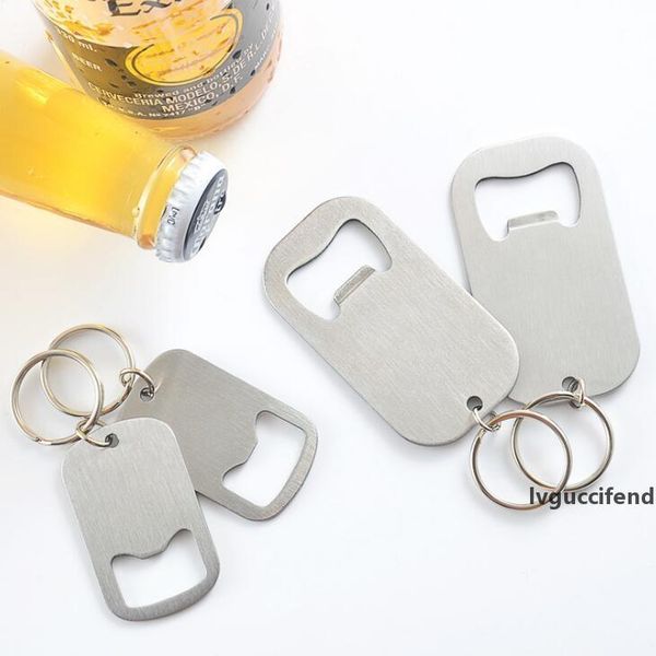 

new creative stainless steel bottle opener simple and fashionable soda drink opener key ring beer bottle opener lx2063