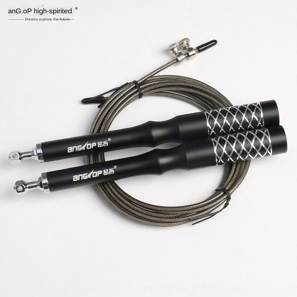 

mu2ew professional metal aluminum handle professional racing training rope skipping adjustable pvc fitness plastic wire rope ski