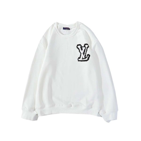 

2020 new style men's hooded sweatshirt high-end cotton printed hoodie women's sweatshirt men's hoodie long sleeve round neck, White;black