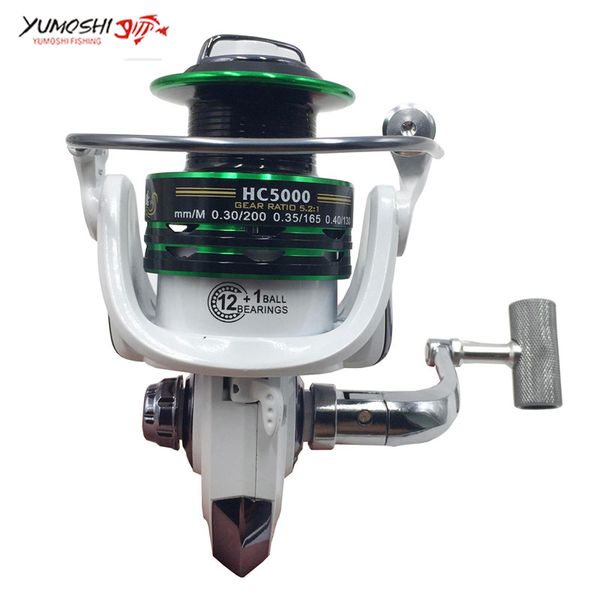 

new fishing reel no gap design metal rocker arm metal spool anti-corrosion more durable 13bb 5.5:1 high speed spinning reel