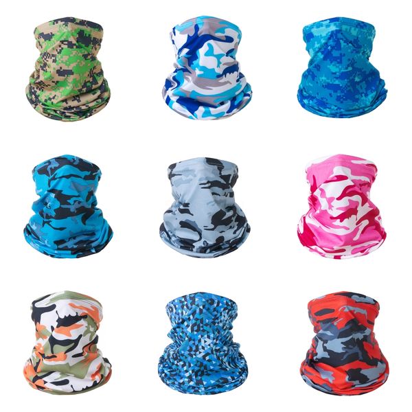

7oujp women magic men magic mask sun protection windproof spots szalik komin face mask scarf scarf bandanas camouflage#379, Black