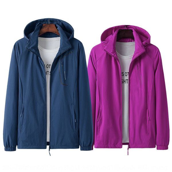 

public quick-drying jacket men's and women's autumn thin breathable stretch single coatwindproof single coat plus size coat, Gray;blue