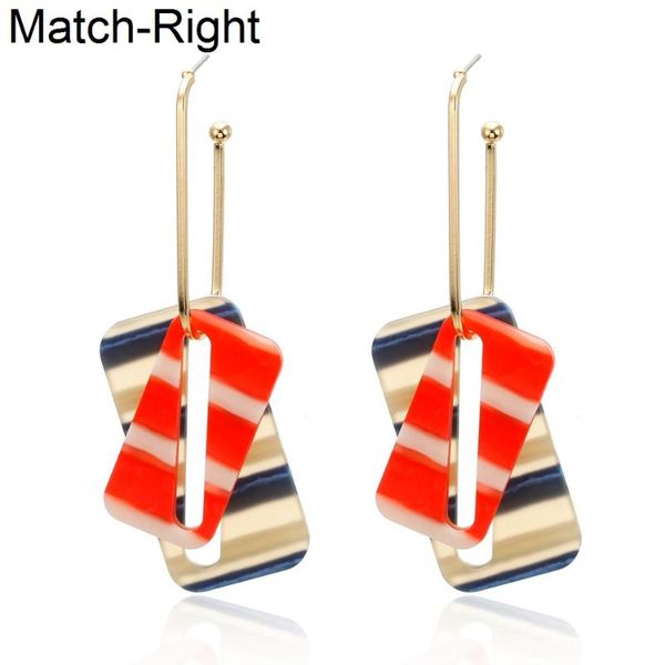

match-right trendy earrings for women/statement/long/hanging/dangle/korean/acrylic/drop earrings female oorbellen brincos sp617, Silver