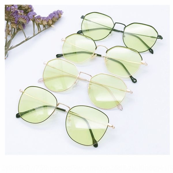 

new anti night vision blue-ray glasses men women round metal glasses frame computer goggles night vision goggles radiation protected, Silver