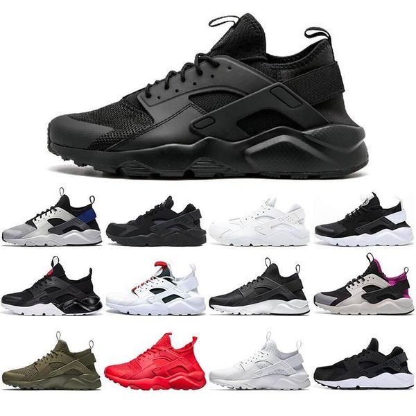 

huarache кроссовки для мужчин женщины черный фиолетовый белый зеленый белый чистой платины oreo дышащий классических спортивных кроссовок тр, White;red