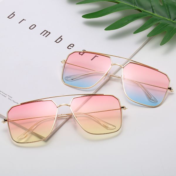 

retro irregular sunglasses women metal transparent sun glasses uv400 oversized sunglases eyewear, White;black