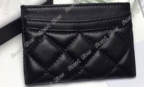 

aber women id card holder multi color credit 100% genuine leather slim card case designer purse mini travel flower pattern with gift box, Red;black