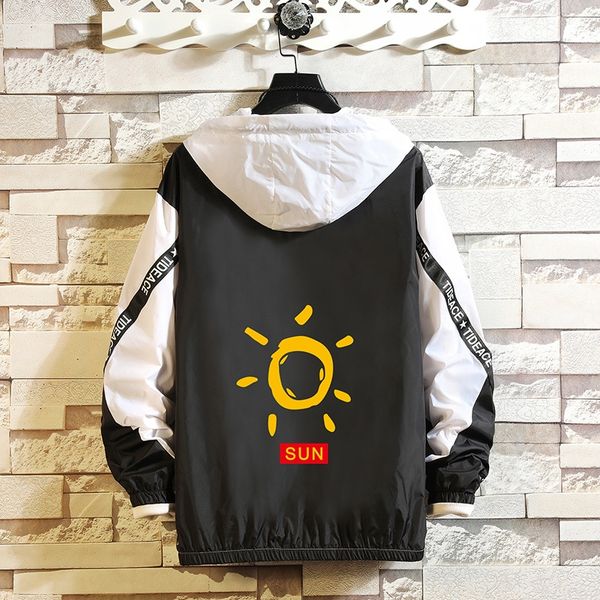 

ou7pr men's fashion brand skin coat loose large size clothing breathable thin handsome clothes sunscreen clothescoat sunscreen clothesy, Black;brown