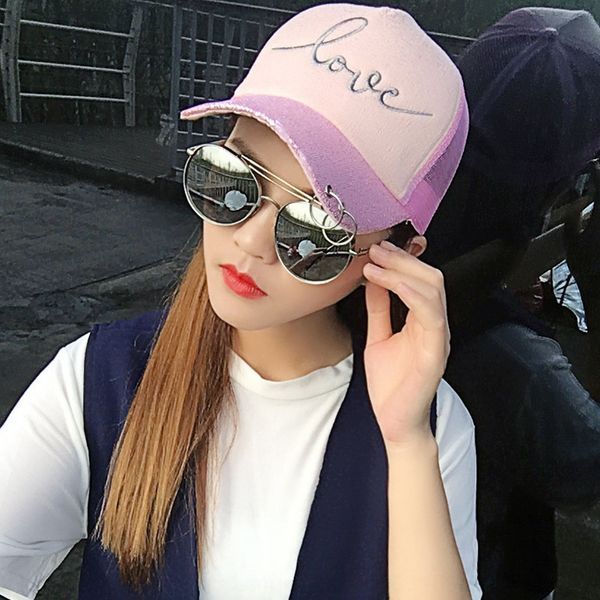 

new daisy fashion all-match net hat thin breathable sunscreen baseball cap baseball cap outdoor sunscreen hat, Blue;gray