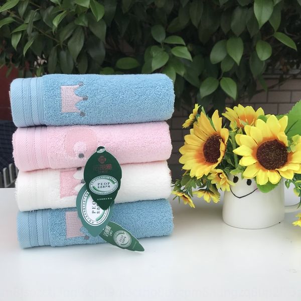 

jie liya ins wind girl heart crown embroidery embroidery children's towel cotton household wash towel cotton soft 7513
