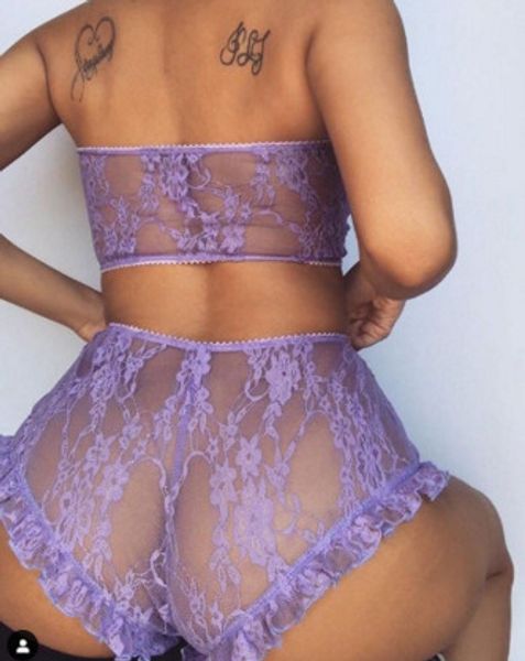 

2pcs женщин sexy атласные кружева белье babydoll lingerie nightdress пижама набор r0b2, Black;white