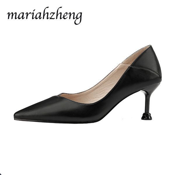 

ltarta 6.5cm 2020 fashion pointed toe high heels women's singles shoes professional fine heel women's shoes lsj, Black