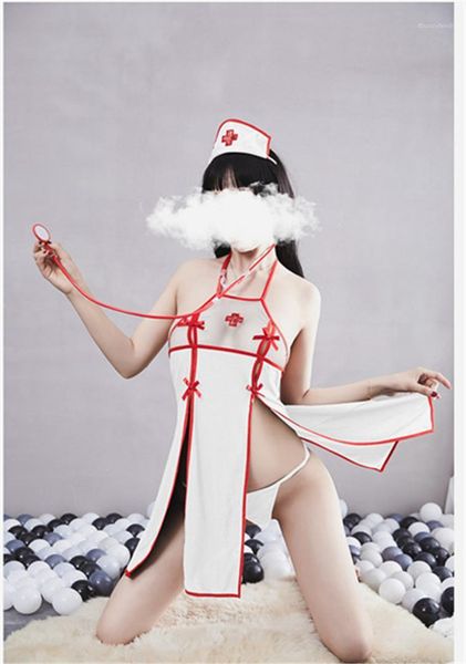 

цвет piping женщин конструктора сексуальный комплект три piece set see through сексуальное нижнее белье медсестра косплей женщин sexy set sp, Black;white