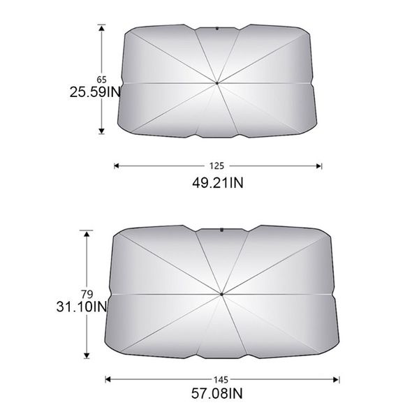 

car sunshade sun shade protector parasol auto front window windshield cover y98c