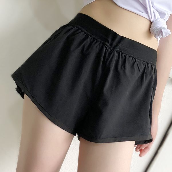 

running shorts mechcitiz quick dry back pocket ru'n'ning women mesh patchwork fitness gym mid waist workout sport s-xl, Black;blue