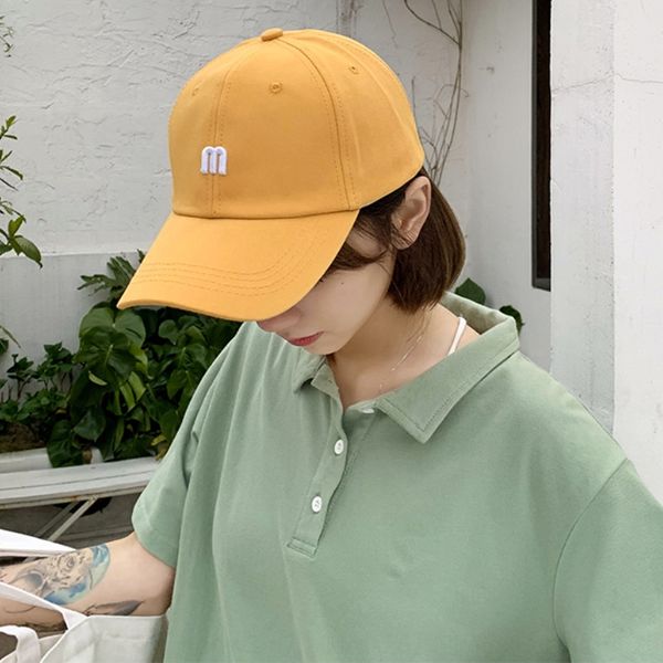 

new korean shade female summer creative embroidery letter baseball sun hat baseball cap sun hat couple casual sunscreen cap, Blue;gray