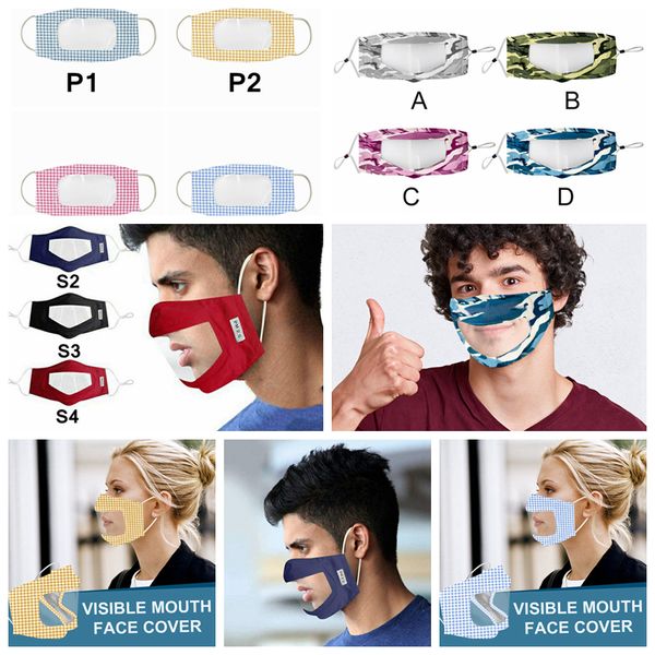 

anti dust face mask visible window masks camouflage pm2.5 mouth masks reusable washable masks protective safety mask yfa2249