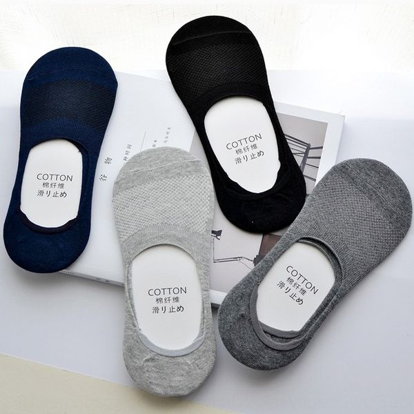 

хлопок лодка ультра-тонкий ультра-короткие лодки невидимые невидимые носки лета мужские сетка силиконовые носки не скользит, Pink;yellow