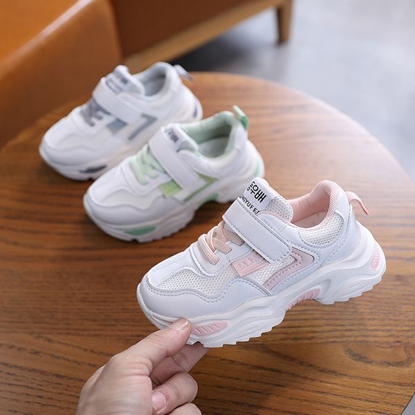 

транспарентной детские 2020 новых детских корейского стиля папина бегут чистые мальчики и девочки, повседневная обувь кроссовок, Black