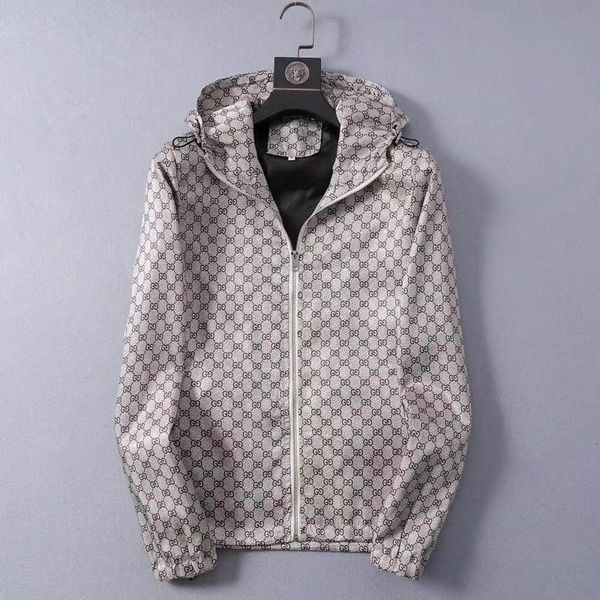 

long sleeved hooded windbreaker jackets autumn winter fashion casual streetwear zippers men jackets coats, Black;brown