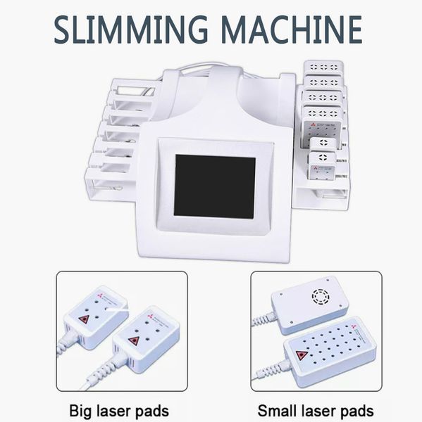 

12 большой 4 малый лопатки водить лазерный 130mw для ухода за кожей жира удаления машина для похудения тела coutouring красоты массажное обо