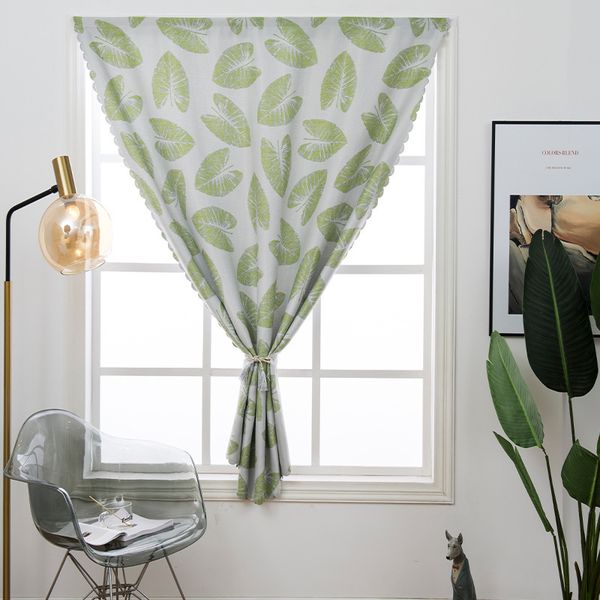 

printed small fresh shading small curtains finished curtain door curtain short living room kitchen dining room