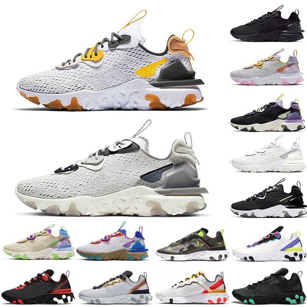

2020 react element 55 87 tour yellow total orange triple black vision honeycom men running shoes women mens trainer 55s sneakers 36-45