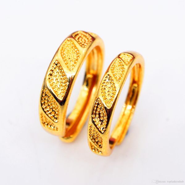 

copper plated gold imitation gold rings for men and women grind ring, Golden;silver