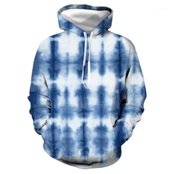 

sports casual pullover sweater hoodies tie-dye man hoodies fashion spring 3d digital printing sweatshirts long sleeve designer new male, Black