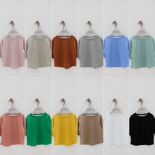 

children's loose half sleeve for t-shirt t-shirt boys and girls in early autumn of 2020, Blue