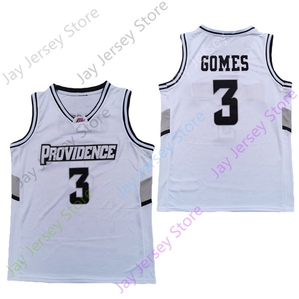 

2020 новые ncaa провиденс фриарс джерси 3 gomes college basketball джерси белый размер молодежи adult all прошитой, Black;red