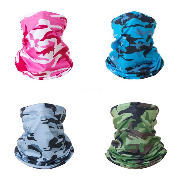 

ufaci multifunctional seamless magic party face halloween mask cosplay bicycle cs ski headwear half face bandana scarf mask camouflage co#57, Black