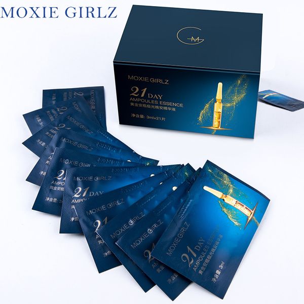 

21day gold ampoule goodnight essence smooth and clean essence supplement moisture anti-aging delicate skin serum
