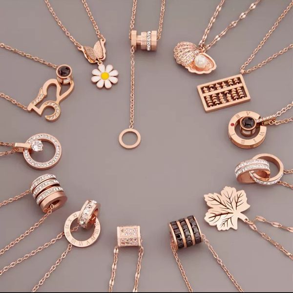 

2020 fashionable style necklaces with special design style collarbone chain necklace for young lady fashion gift, Golden;silver