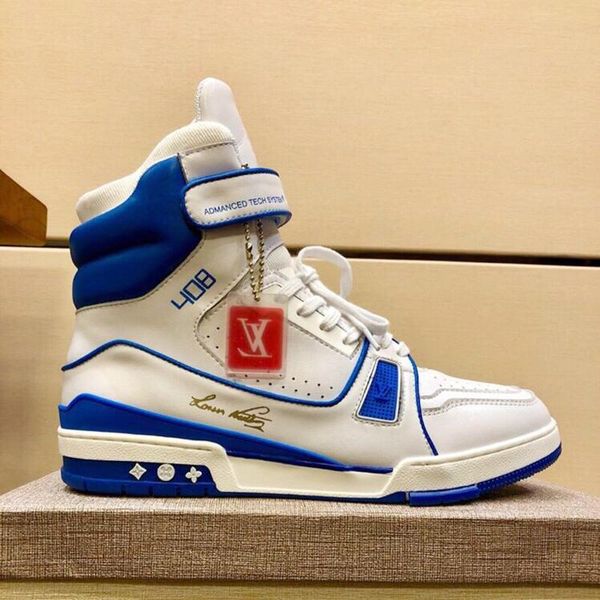 

2020 men shoes fashion high -lace up flats winter casual luxury mens shoes sneakers footwear leather flats trainer sneaker boot v20