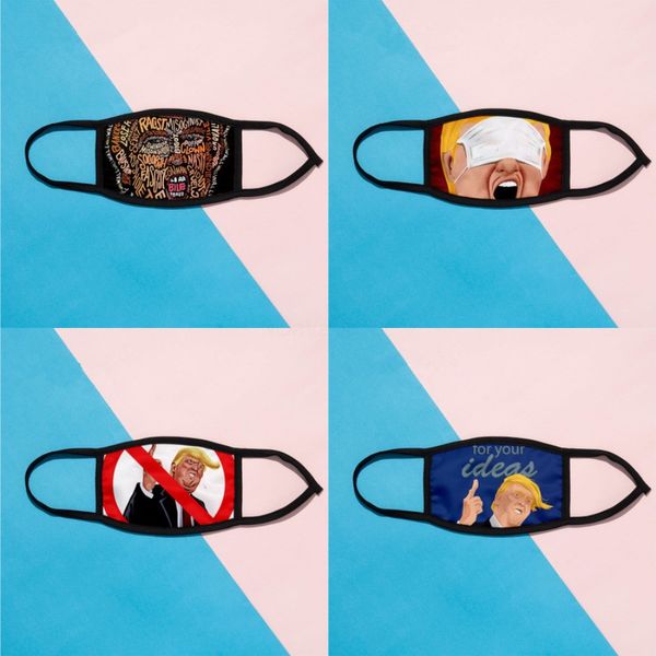 

face mask designer trump mask washable dustproof riding cycling men and women outdoor sports print mouth cotton masks #841#220