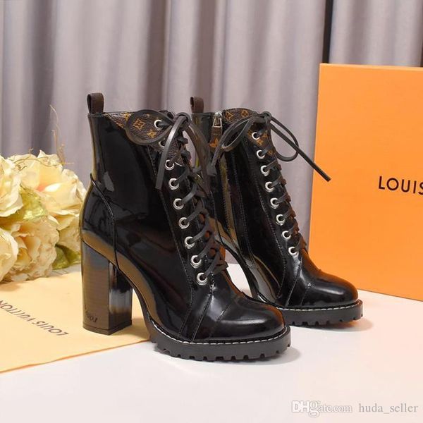 

star trail ankle boot women shoes fashion leather heel luxury women boot outdoor walking lace -up shoes scarpe da donna di luss