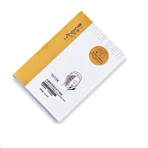 

5pcs e-dried mask hydrolyzed collagen diy for beauty adjust water oil balance skin care face mask even skin color natural health