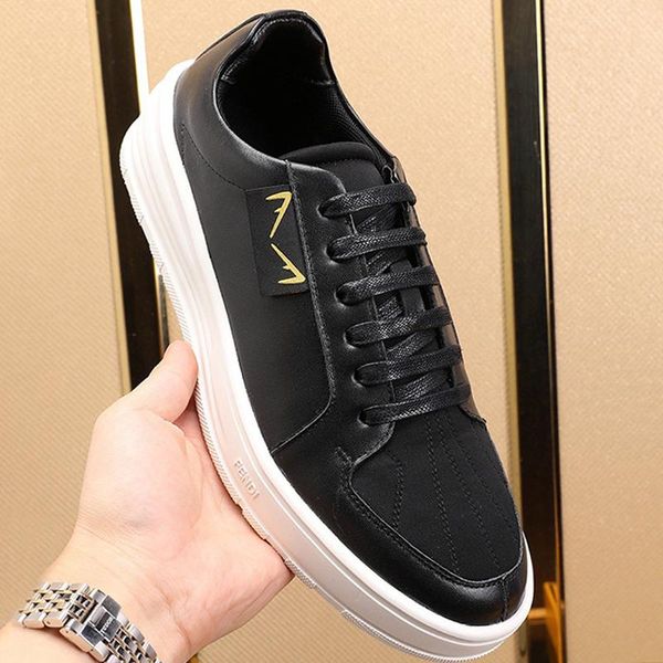 

fast delivery mens shoes new arrival outdoor walking breathable shoes chunky sneakers lace -up plus size casual men shoes scarpe da uomo, Black