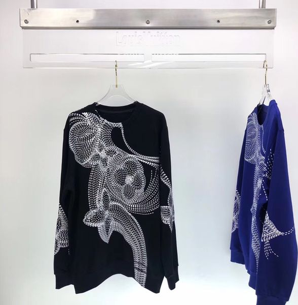 

new aop jacquard letter knitted sweater in autumn / winter 2020 custom jacquard knitting machine enlarged detail crew neck cotton 0i11, White;black