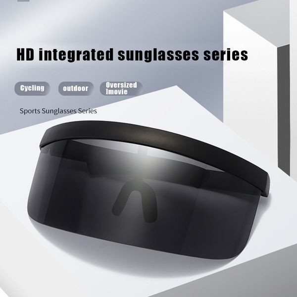 

oversized lens anti-peeping anti-saliva protective sunglasses fashion outdoor anti-uv eye protection sunglasses jl, White;black
