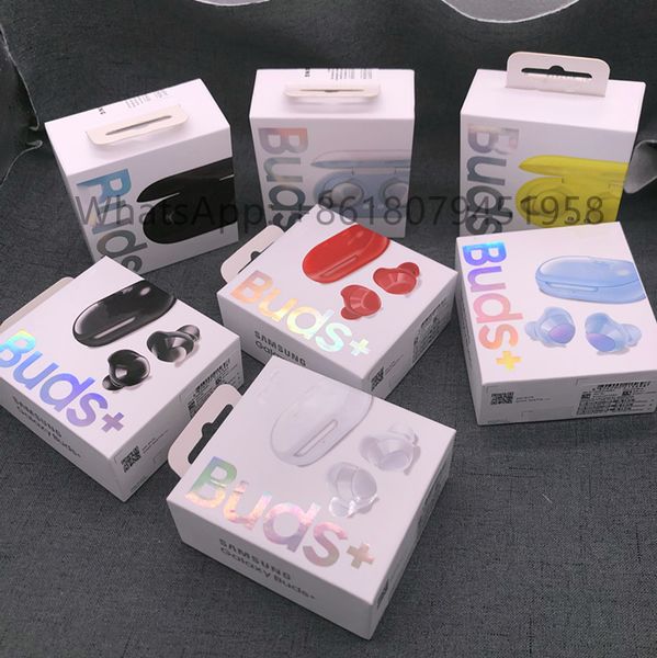 

red galaxy buds+ r175 headphones sports bluetooth headset stereo noise cancelling waterproof wireless charging earphone for samsung buds