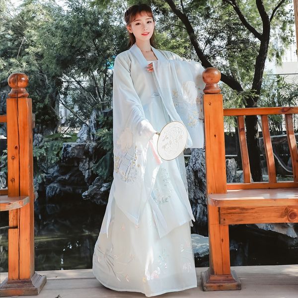 

lgqz6 нового хань женщины больших рукава талия связала грудь длина юбки китайского фрачных dressstyle широких рукавов фея нормального новый, Black;red