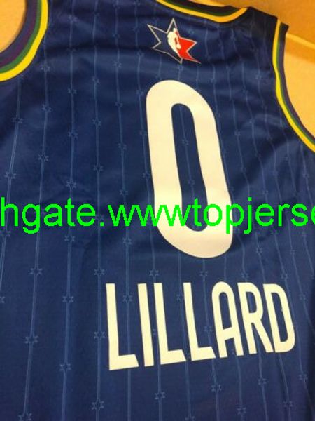 

damian lillard jor dans 2020 asg jersey new nkvest stitched basketball jerseys, Gray