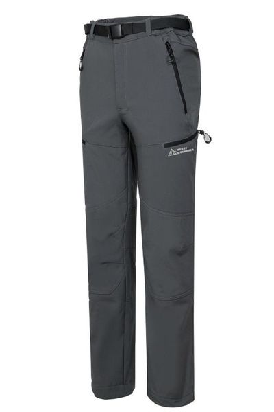 

2020 mount conquer brand men hiking pant softshell fleece trouser windproof waterproof breathable hard-wearing pant male trouser, Black;green