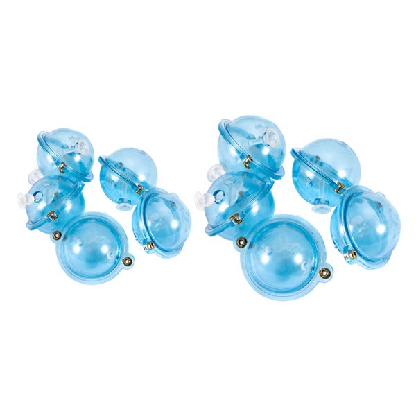 

10x round water ball bubble floats indicator air-lock fishing 40mm 25mm